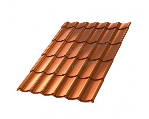 Металлочерепица Металл Профиль Ламонтерра-X AGNETA-20 CopperCopper Медный/Медный 0,5 мм.