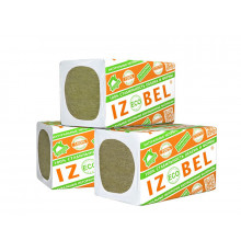 Минераловатная изоляция IZOBEL Л-25 - 1000 х 600 х 100 мм. 25кг/м3 (0,24м3 / 2,4м2) 4 плит