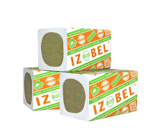 Минераловатная изоляция IZOBEL Л-25 - 1000 х 600 х 50 мм. 25кг/м3 (0,24м3 / 4,8м2) 8 плит