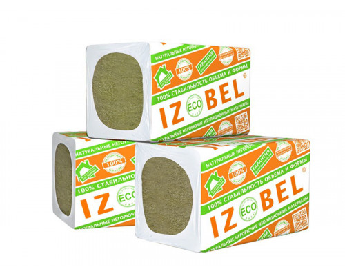Минераловатная изоляция IZOBEL Л-25 - 1000 х 600 х 50 мм. 25кг/м3 (0,24м3 / 4,8м2) 8 плит