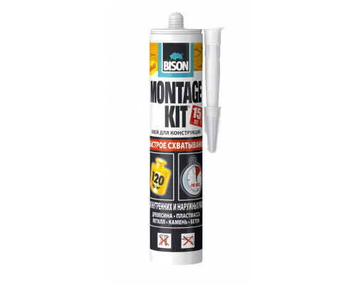 Монтажный клей Bison MONTAGEKIT EXTREME GRIP 370G
