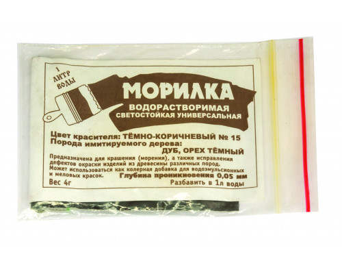 Морилка сухая Палитбыт №15 орех-дуб 4 г.