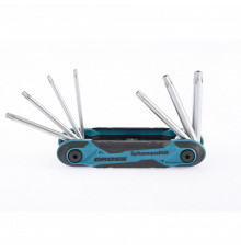 Набор ключей имбусовых Tamper-Torx, складные, 8 шт, CrV Gross