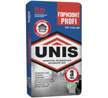 Наливной пол цементно-полимерный высокопрочный Unis / Юнис Горизонт PROFI 20 кг.
