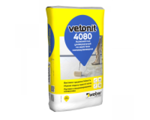 Наливной пол универсальный weber.vetonit 4080 / Вебер.Ветонит 4080 белый 20 кг.