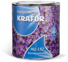 Нитроэмаль быстросохнущая НЦ-132 Голубая 1,7 кг.,"Krafor"