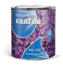 Нитроэмаль быстросохнущая НЦ-132 Красная 17 кг.,"Krafor"