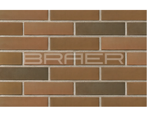 Облицовочный кирпич BRAER Баварская кладка гладкий 250 х 85 х 65 мм. 0,7 НФ