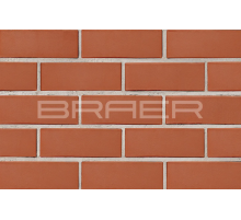 Облицовочный кирпич BRAER Красный гладкий 250 x 120 x 88 мм. 1,4 НФ