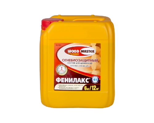 Огнебиозащитный пропиточный состав для древесины ФЕНИЛАКС "WOODMASTER"  6кг. "РОГНЕДА"