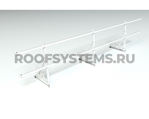 Ограждение кровельное Roofsystems Prestige Next ZN овал 40 х 20 мм. H-600/3м. (2 трубы) RAL 1015