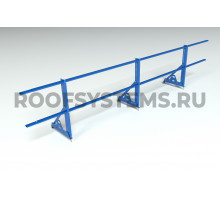 Ограждение кровельное Roofsystems Promo NEXT ZN овал 40 х 20 мм. H-600/3м. (2 трубы) RAL 5005