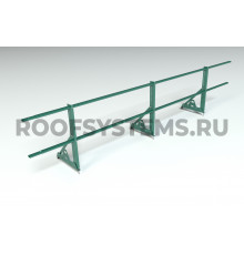 Ограждение кровельное Roofsystems Promo NEXT ZN овал 40 х 20 мм. H-600/3м. (2 трубы) RAL 6005