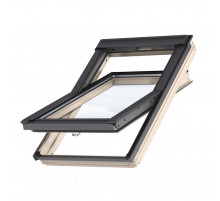 Окно мансардное дерево, лак ручка снизу Velux GLL MK06 1061B Дизайн WoodLine 78 х 118 см.