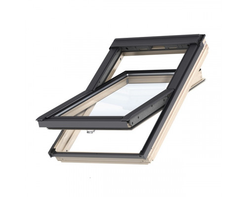 Окно мансардное дерево, лак ручка снизу Velux GLL MK06 1061B Дизайн WoodLine 78 х 118 см.
