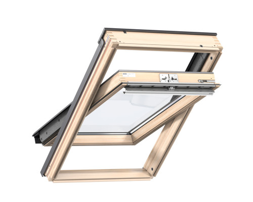 Окно мансардное дерево, лак ручка сверху Velux GLL MK06 1061 Дизайн WoodLine 78 х 118 см.