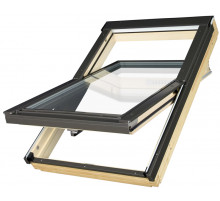 Окно мансардное деревянное двухкамерное Fakro Lux FTP-V U5 Thermo 66 х 140 см.
