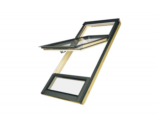Окно мансардное деревянное однокамерное Fakro Lux FDY-V U3 Duet proSky 78 х 206 см.