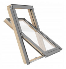 Окно мансардное Rooflite+ Базовое, однокамерное DPY B900 / 94 х 140 см.