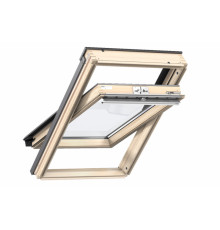 Окон мансардное однокамерное Velux GZL 1051 дерево 78 х 98 см. ручка сверху