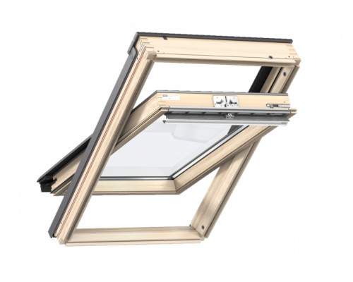 Окон мансардное однокамерное Velux GZL 1051 дерево 94 х 140 см. ручка сверху