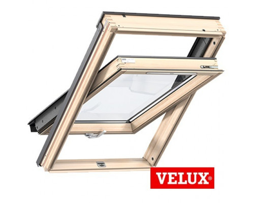 Окон мансардное однокамерное Velux GZL 1051В дерево 66 х 118 см. ручка снизу