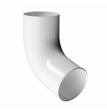 Отвод трубы Docke STAL PREMIUM 125/90 Пломбир RAL 9010