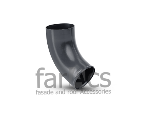 Отвод трубы FarAcs СТАЛЬ PREMIUM 125/90 (PLU-RAL 7024)