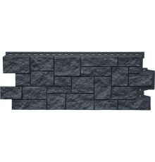 Панель фасадная Grand Line Classic Дикий камень Графит 978 х 388 мм. 0,38 м2