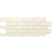Панель фасадная Grand Line Classic Клинкерный кирпич Молочный 985 х 380 мм. 0,374 м2