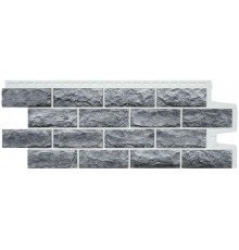 Панель фасадная Grand Line Design Plus Колотый камень Гранит с белым швом 992 х 392 мм. 0,39 м2