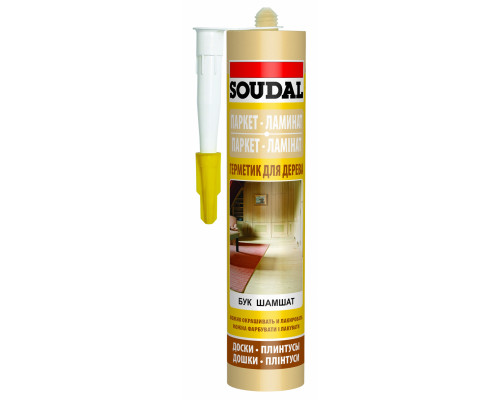 Паркетный акриловый герметик под клён 300мл Soudal