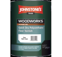 Паркетный лак Johnstone`s  Quik Dry Polyurethane Floor Varnish полуматовый 2,5 л.