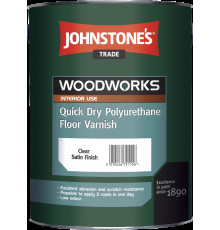 Паркетный лак Johnstone`s  Quik Dry Polyurethane Floor Varnish полуматовый 5 л.
