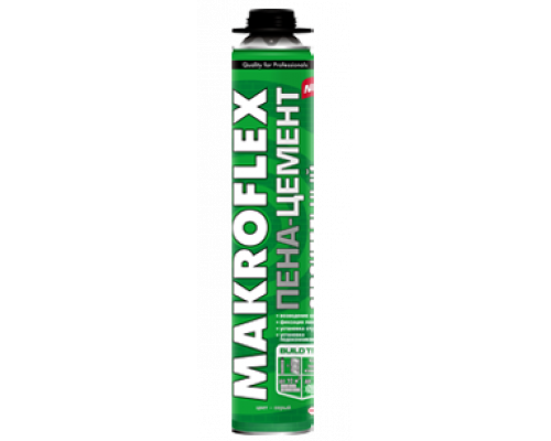 Пена-цемент монтажная строительная "MAKROFLEX" профессиональня 850 мл.