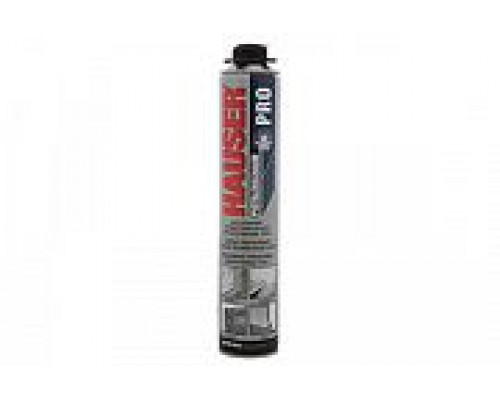 Пена монтажная пистолетная "HAUSER PRO" 770 г. всесезонная