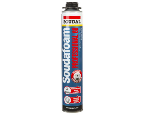 Пена монтажная полиуретановая Soudal Soudafoam Professional 60 л. / 750 мл.