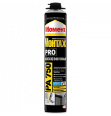 Пена монтажная профи PRO PA750 всесезонная 750мл. Момент Henkel