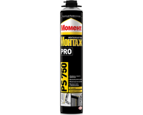 Пена монтажная профи Pro PS750 750мл. Момент Henkel