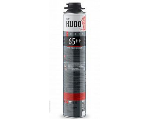 Пена пистолетная "Proff 65++" Профи 1000мл. / 980г., "Kudo" KUPP10S65++
