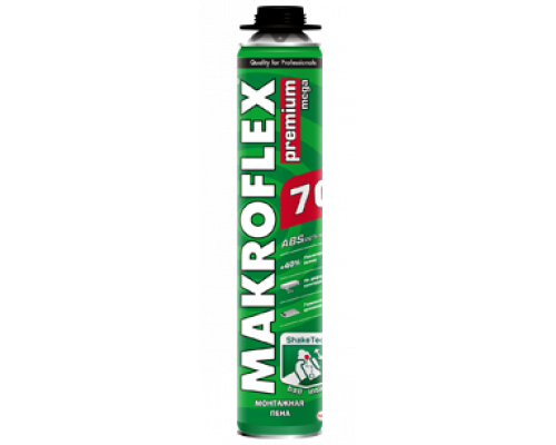 Пена профессиональная монтажная Мakroflex ShakeTec Premium MEGA 70 PRO 870мл. 