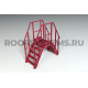 Переход через парапет RAL 3011 Коричнево-красный 0,485 х 0,68 м. высота 1,2 м.
