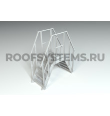 Переход через парапет RAL 7004 Серый 0,485 х 0,68 м. высота 1,2 м.