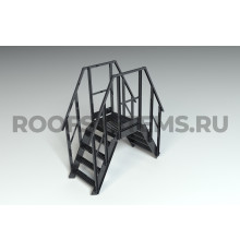 Переход через парапет RAL 9005 Черный темный 0,485 х 0,68 м. высота 1,2 м.