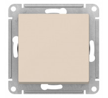 Переключатель AtlasDesign Бежевый 1-клавишный, сх.6, 10АХ, механизм | ATN000261 | Schneider Electric