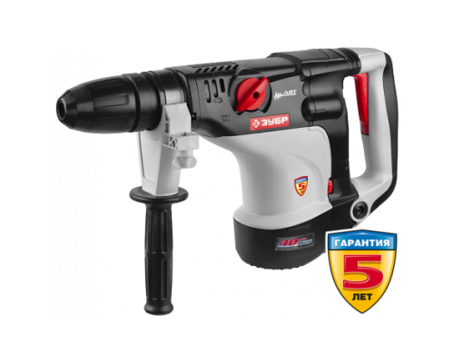 Перфоратор SDS-Max, ЗУБР Профессионал ЗПМ-40-1100 ЭК, 0-500 об/мин, 0-2800 уд/мин, 12 Дж, 7 кг, 1100 Вт, кейс