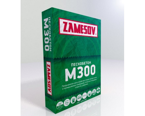 Пескобетон крупная фракция 6 мм. М300 ZAMESOV 45 кг.