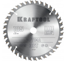 Пильный диск по дереву Kraftool Optima 185 х 20 мм. 36Т, 36951-185-20