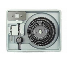 Пилы кольцевые по дереву набор 8 предметов в кейсе 51-57-67-76-88-102 мм. КЕДР 078-0108