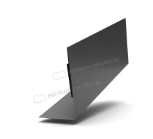 Планка аквилона малая 35 х 20 х 3000 мм. Металл Профиль VALORI DarkGrey Темно-серый 0,5 мм.